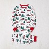 PATPAT Family Matching Christmas Pajamas For Family Tree Car Print Xmas Top Tee and Bottom Sets For Men M Turquoise - 2 of 4