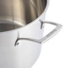 Gibson Home Babish 12qt Triply Stainless Steel Professional Grade Stock Pot with Lid: 14.5" Diameter, Silver, 11 lbs - 3 of 4