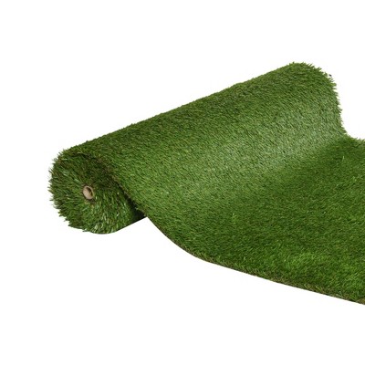 Outsunny 13' x 3.3' Synthetic Artificial Grass Turf Realistic Fake Thick Grass