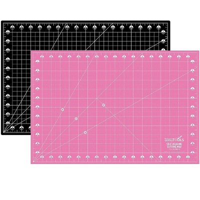 Olfa Pink Splash Companion Cutting Mat 12x18 - Quilting Notions