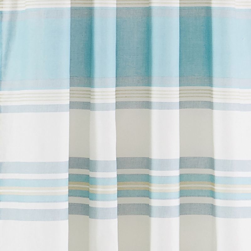 Maui Blue Lined Curtain Panel with Rod Pocket - Levtex Home, 3 of 4
