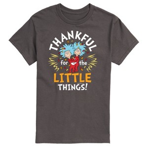 Men's - Dr. Seuss - Thanksgiving Is A Family Thing Short Sleeve Graphic T-Shirt - 1 of 4