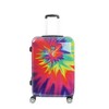 FUL Tie-dye Swirl 24 Inch Spinner Rolling Luggage Suitcase, ABS Hard Case, Upright, Tie-dye - 2 of 4