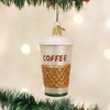 Old World Christmas 3.25 In Coffee To Go Beverage Drive Thru Tree Ornaments - 3 of 3