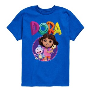 Boys' - Dora the Explorer - Logo Short Sleeve Graphic T-Shirt - 1 of 4