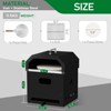 KTMBDW Outdoor Pizza Oven, Wood Fired for Outside, Patio Maker With Pizza Stone, Cooking Grill Grate for Backyard Camping, Black - 4 of 4