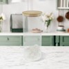 Unique Bargains with Bamboo Lid Decorative Jars Wood Color Clear 1 Pc - 2 of 4