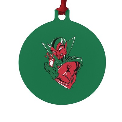Mississippi Valley State University Primary Logo Aluminum Holiday Christmas Tree Ornament