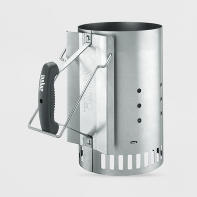 Weber Rapidfire Chimney Starter: Aluminized Steel, Heat-Resistant, No Assembly Required