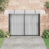 Door Canopy Black Polycarbonate, ABS, Aluminum 157.5 x 39.4 in vidaXL - 3 of 4
