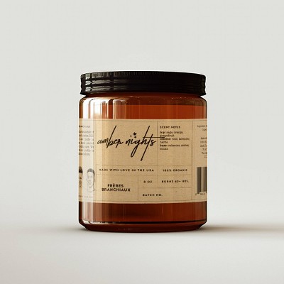 Amber Nights Candle - Freres Branchiaux