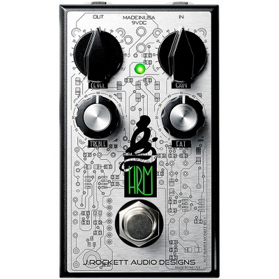 Rockett Pedals Hot Rubber Monkey (HRM) Overdrive Effects Pedal Black and Silver