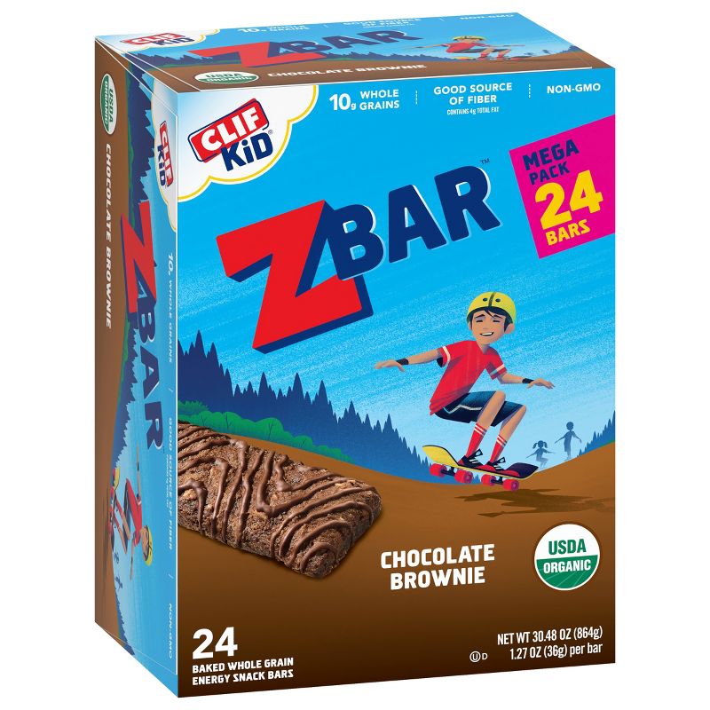 Clif Kid Zbar Chocolate Brownie Snack Bars - 24ct/30.48oz, 3 of 9