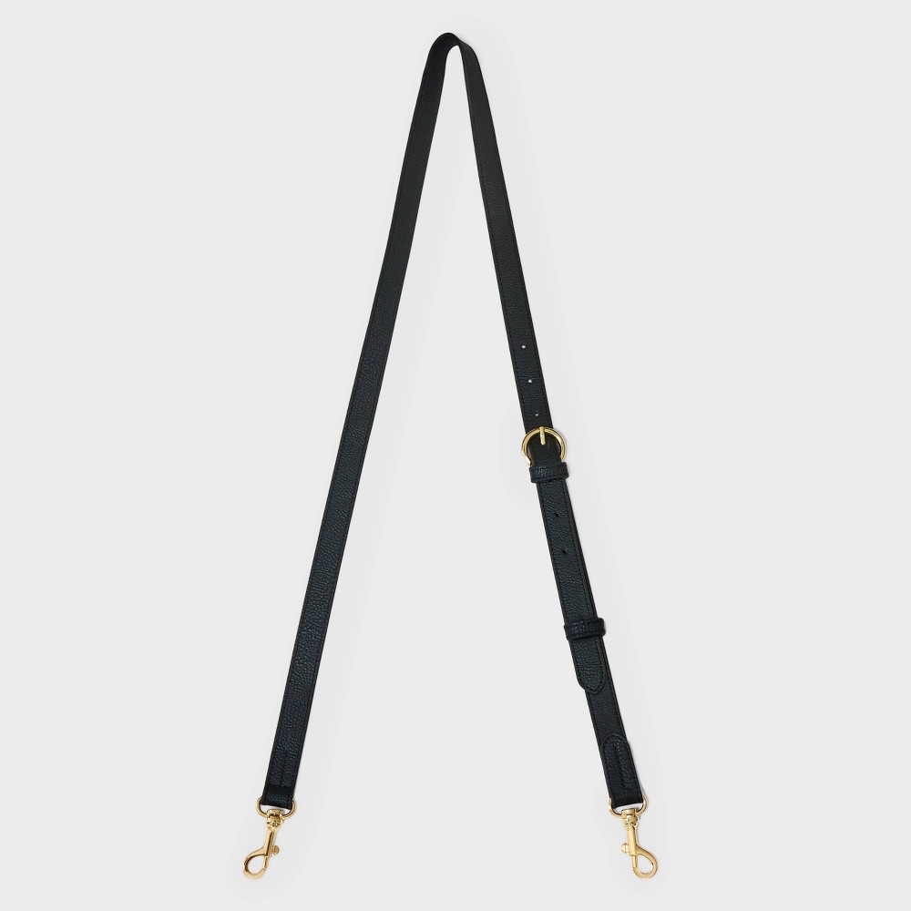 Photos - Travel Accessory Adjustable Buckle Crossbody Handbag Strap - Universal Thread™ Black