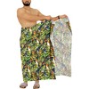 HAPPY BAY Men's Beachwear Wrap Summer Long Hawaiian Lava Lava Surfing Cover-Up Swimwear Holidays Beach Sarongs For Men One Size Multicolored, Bird - 4 of 4