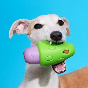ZEZE Mushroom Treat Dispensing Dog Toy – Interactive Food Puzzle Ball for Small Dogs, Slow Feeder Training Toy to Relieve Boredom & Anxiety - 1 of 4