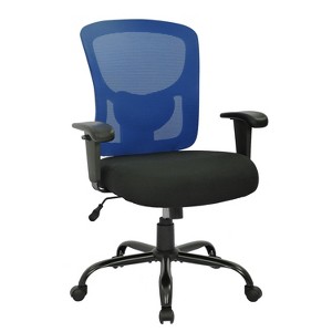 FDW Big and Tall Ergonomic Office Chair 500lb Executive Desk Chair with Adjustable Lumbar Support Mesh Back and 360-Degree Swivel - 1 of 4
