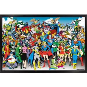 Trends International DC Comics - The Lineup Framed Wall Poster Prints - 1 of 4