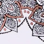 foil black lace print