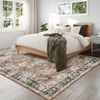 Area Rugs for Living Room Bedroom Vintage Distressed Rug Floral Print Accent Rug - 2 of 4
