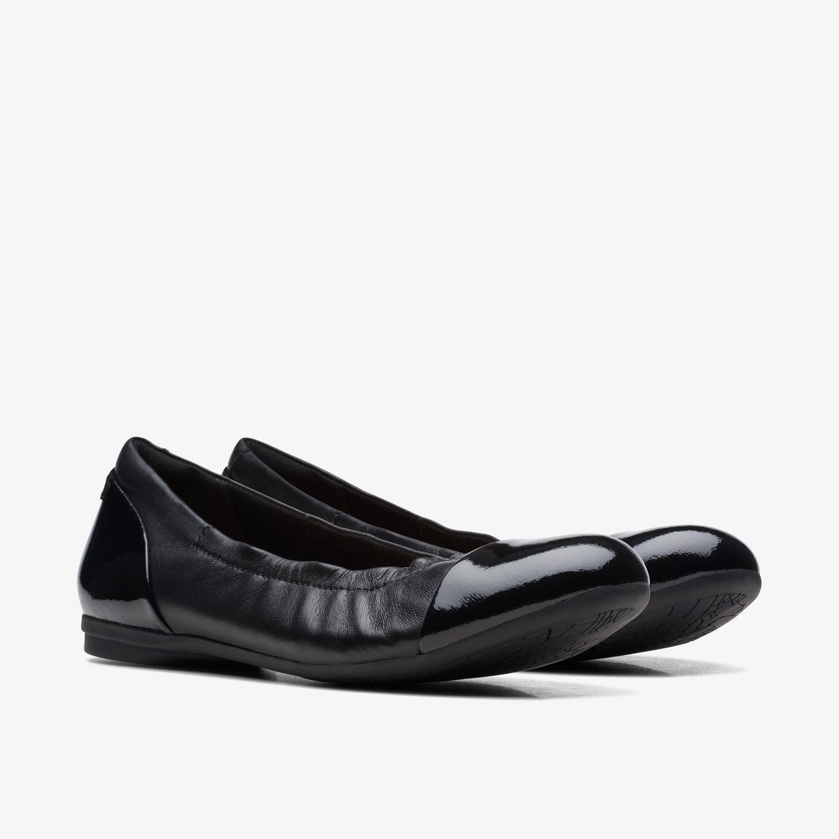 Обувь Clarks Womens Rena Jazz Black Leather Shoes 8 Medium — фото 5