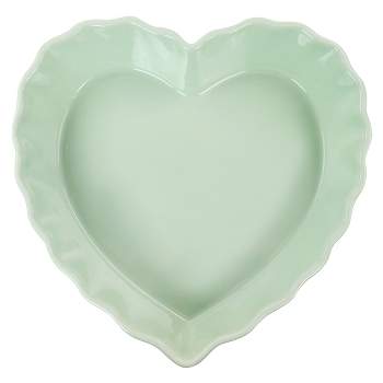 Martha Stewart 11in Heart Shaped Stoneware Cake Pan