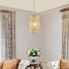 Parrot Uncle 9.8" Farmhouse Beige Pendant Lights Adjustable Hanging Lights - 3 of 4