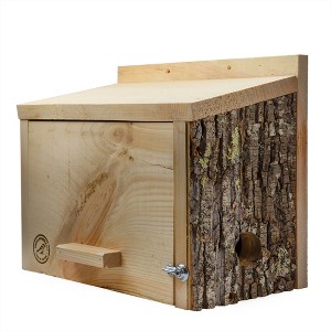 Uncle Dunkels Winter Bird Nesting Box, Handcrafted Wood Winter/Summer Outdoor Shelter - 1 of 4