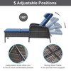 POCASSY Outdoor Chaise Lounge Chair Patio Recliner with Cushion, Adjustable Backrest Outdoor Recliner with All Weather Wicker and Olefin Cushion Cover - 2 of 4