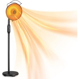 ZAFRO Outdoor Patio Heater, Electric Infrared Garden Patio Heater,Angle adjustable, Quiet operation, Energy saving, Quick heating for 3 seconds - 1 of 4