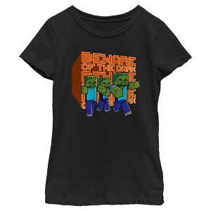 Girl's Minecraft Beware of the Dark Zombies T-Shirt - 1 of 4