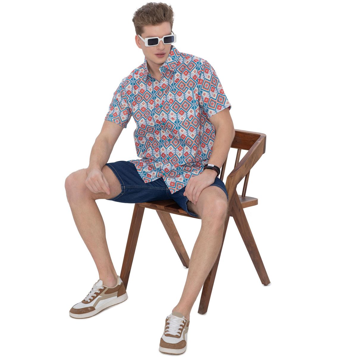 HAPPY BAY Men's Hawaiian Shirts Short Sleeve Button Down Shirt Mens Holiday Beach Shirts Tropical Shirts for Men Funny XXL Ethnic Print Multicolor - thumbnail 6