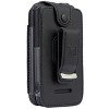 Nakedcellphone Vegan Leather Case with Belt Clip for Schok Flip Phone (2022) - Black - 3 of 4