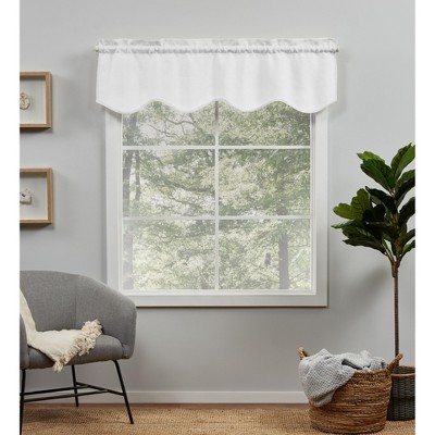 EXCLUSIVE HOME Loha Light Filtering Rod Pocket Scalloped Valance