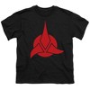 Boys' Star Trek Klingon Logo T-Shirt Black Large - 2 of 4