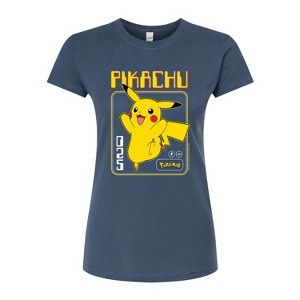 Women's - Pokémon - Retro Pikachu Fitted Graphic T-Shirt - 1 of 3