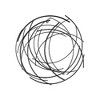 Cheung's Denine Black Abstract Round Wall Art - 2 of 4