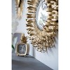 27inin Sunburst Design Wall Mirror Decorative Golden Finish for Entryway, Modern Living room - 4 of 4
