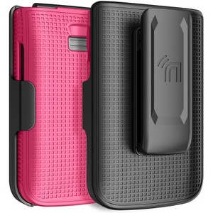 Nakedcellphone Combo for TCL Flip 3 Phone - Hard Case and Belt Clip Holster - 1 of 4