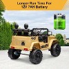 12V Ride On Truck for Kids, Battery Powered Electric Car w/ Remote Control, LED Lights, Music, Openable Doors, 4-Wheeler Toy Vehicle Gift, White - 3 of 4