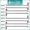 Sorbus 4 Pack 12 Inch Wall Mounted Wine Glass Racks for Under Cabinet - for Home Bar Holds Up to 4 Glasses Each - 4 of 4