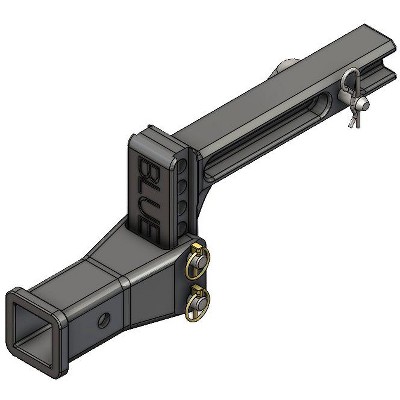Blue Ox Adjustable Drop Receiver, 10K lb Rated, 2" Shank, 4" Drop/Rise, Automotive Parts BX88379