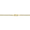 Black Bow Jewelry 1.85mm 10k Yellow Gold D/C Quadruple Rope Chain Necklace - 4 of 4