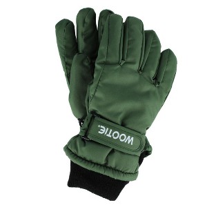 CTM Kids' Solid Color Winter Ski Glove with Wrist Strap by Wootie - 1 of 3