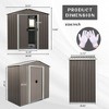 NicBex 8x4 FT Outdoor Storage Shed,Outdoor Shed with Window and Metal Foundation,Storage Sheds for Garden - 3 of 4