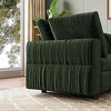 105" Modular Sectional Sofa - L-Shaped Velvet Couch with USB Charging (Emerald Green) - 3 of 4