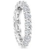 Pompeii3 2 Ct Lab Created Moissanite Eternity Ring Womens Wedding Band 14k White Gold - 3 of 4