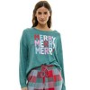 Jaclyn Woman's Crew Neck Sweatshirt and Jogger Pants Christmas Pajama Set - 4 of 4