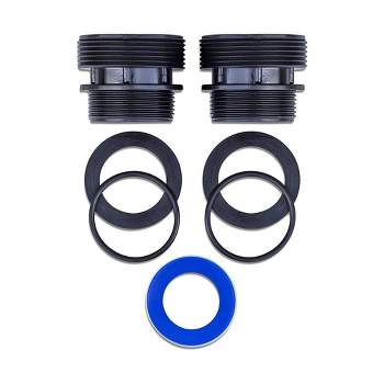 Swimline HydroTools 40 Millimeter to 1.5 Inch Soft Sided Swimming Pool Filter Hose Connection Kit with 2 Conversion Fittings, Gaskets, and Teflon Tape