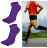 Unique Bargains Sticky Five Finger Socks 4 Pair - 2 of 4